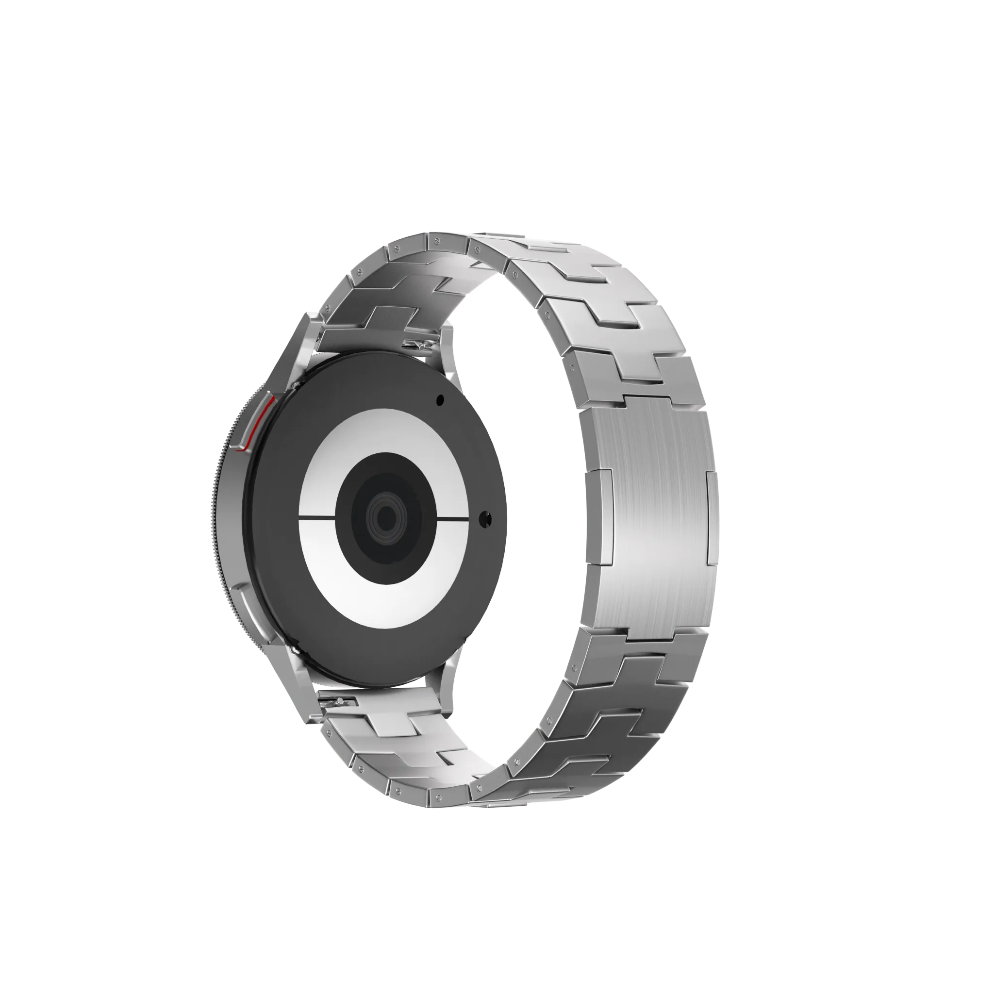 Bracelet titane grain (fermoir plat) Huawei Watch Ultimate (argent)