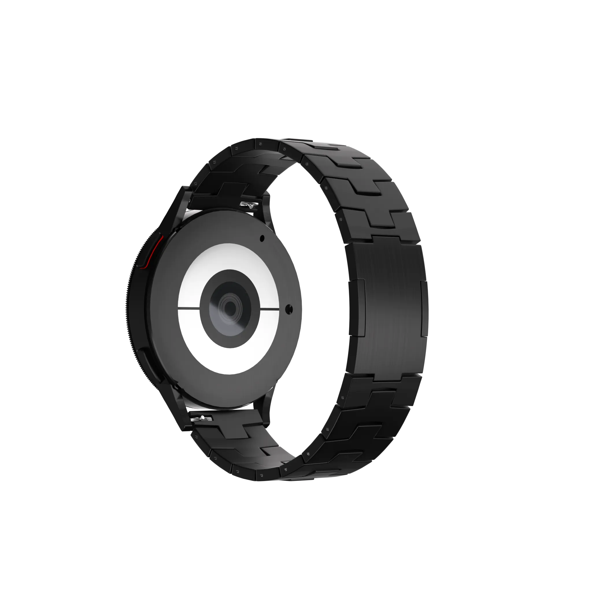 Polar Street X Titanium Grain Strap (Flat Clasp) (Black)