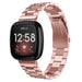 Bracelet acier inoxydable Fitbit Versa 3 (rose)