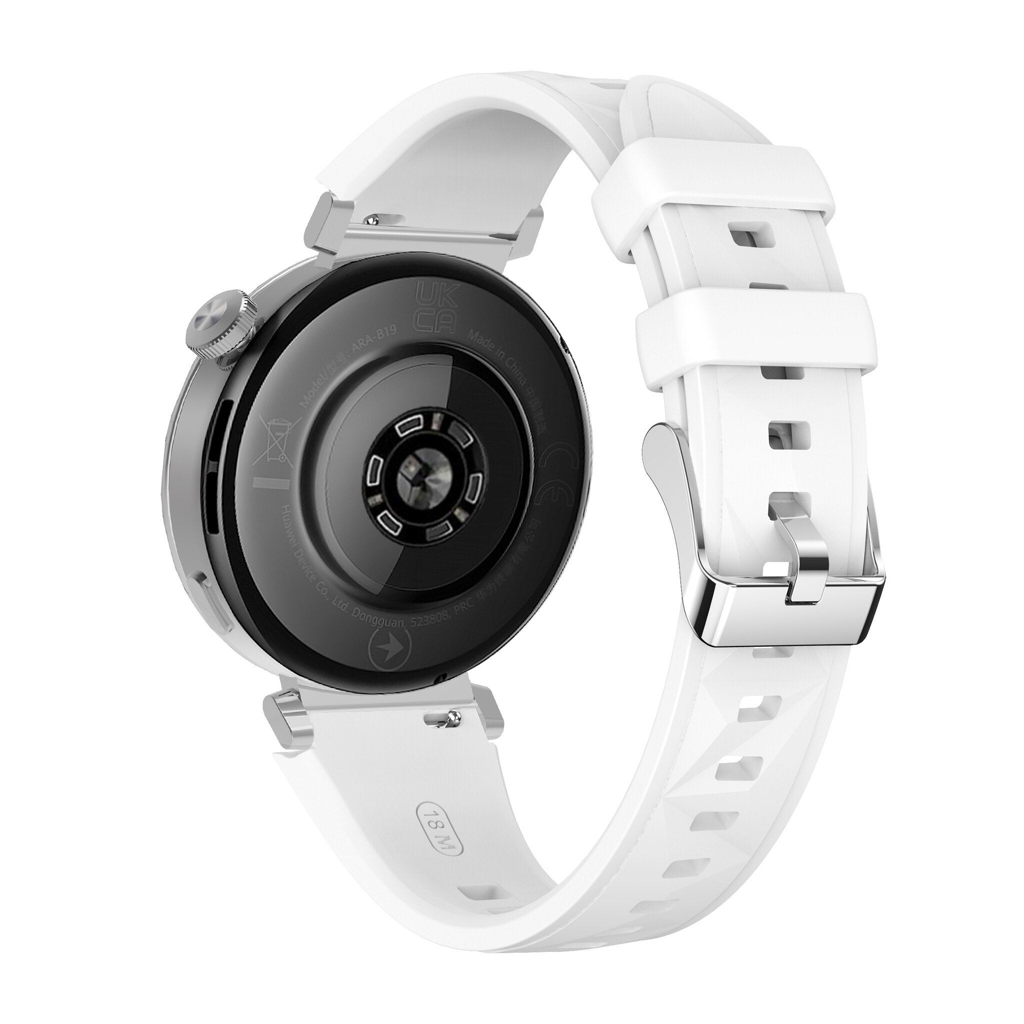 Bracelet silicone Premium Huawei Watch 5 - 42mm (blanc)