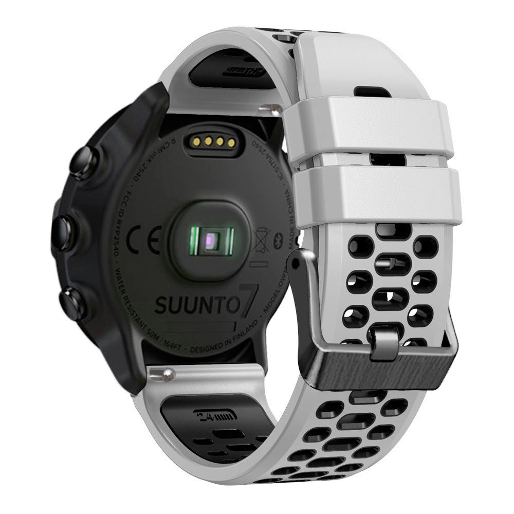 Bracelet sport avec boucle Garmin Venu X1 (blanc/noir)