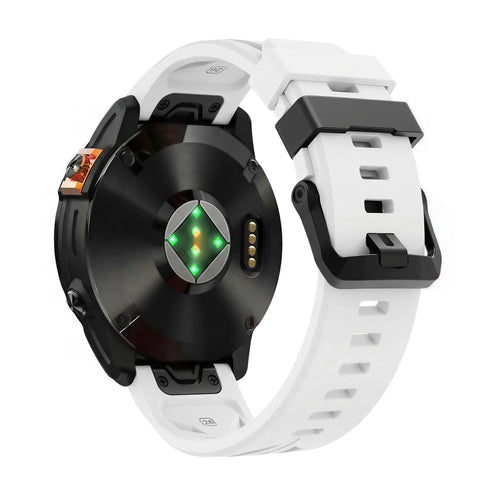 Bracelet silicone race Garmin Forerunner 970 (blanc)