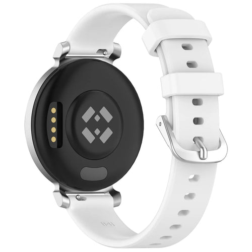 Bracelet silicone classique Pebble Round 2 - 14mm (blanc)