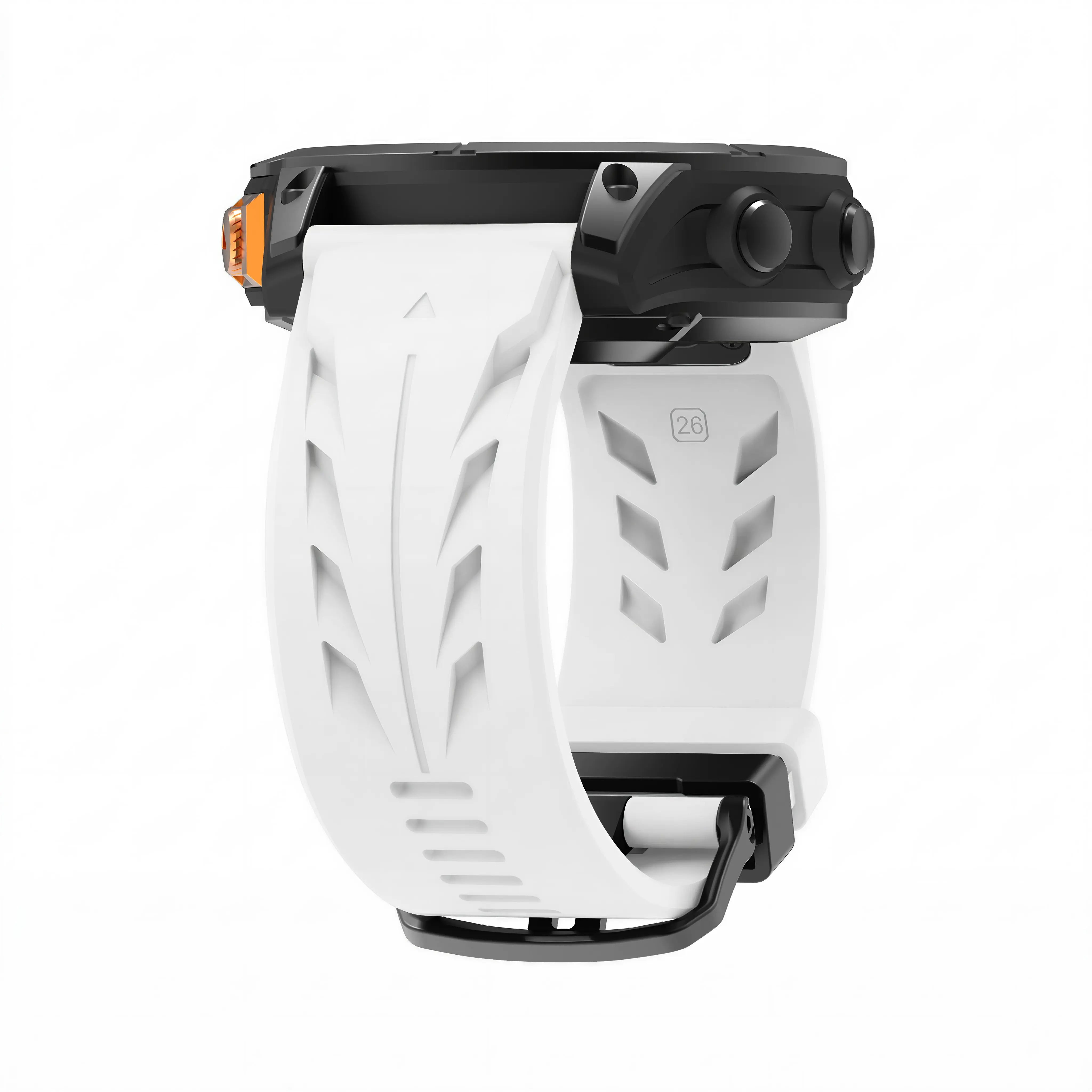 Bracelet silicone race Garmin Forerunner 970 (blanc)