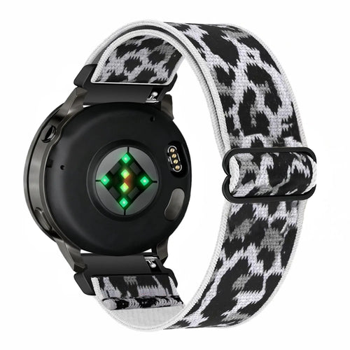 Bandz Amazfit Cheetah 2 Pro Elastic Nylon Strap (White Leopard)