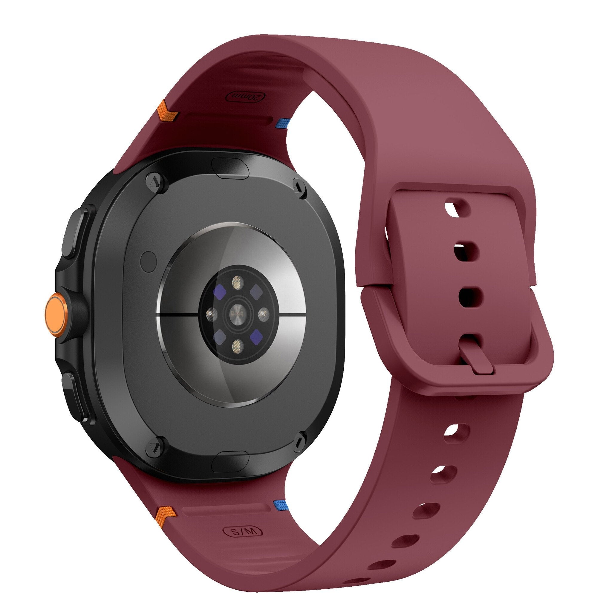Bracelet silicone Samsung Galaxy Watch 8 - 44mm (bordeaux)