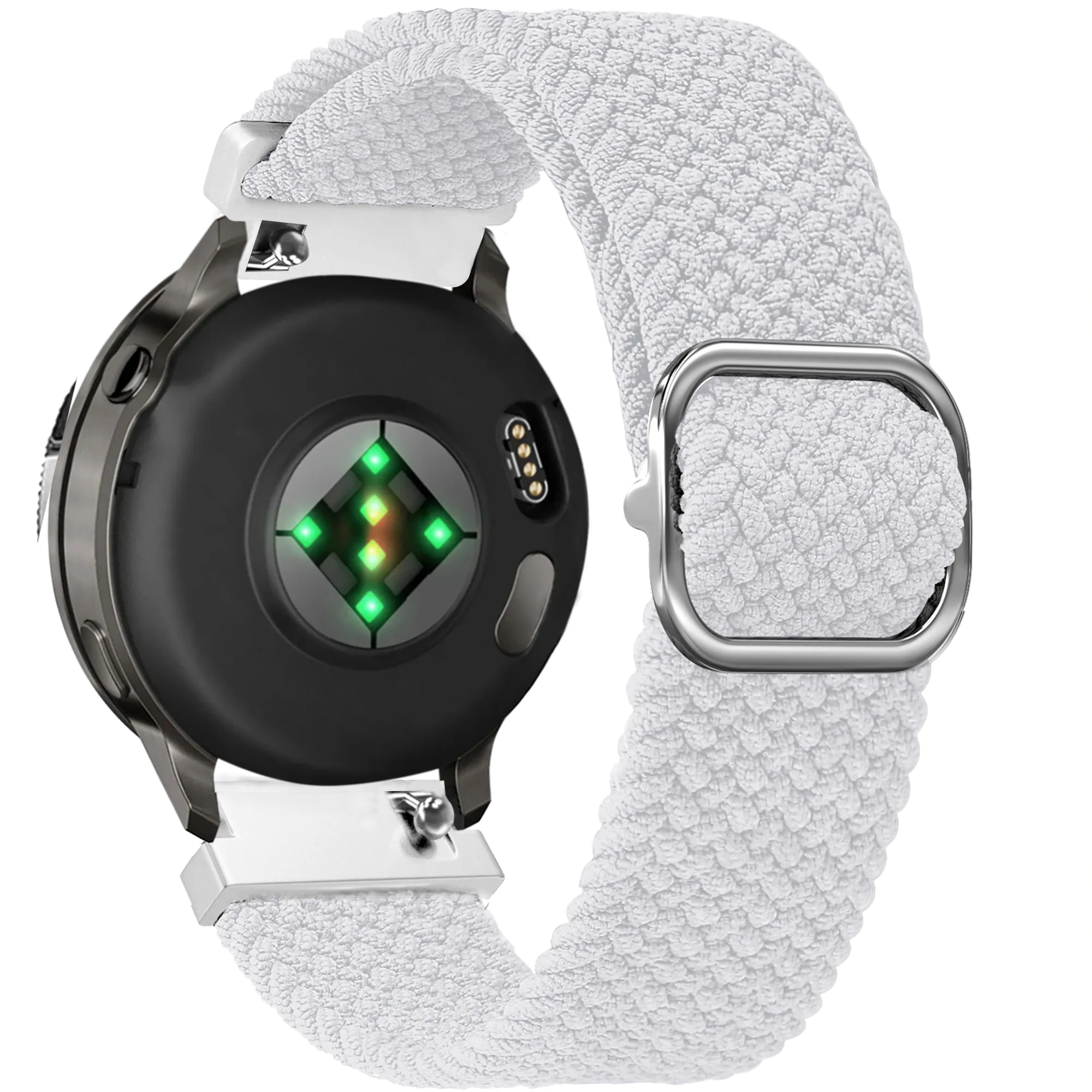 Bandz Bracelet tressé réglable Garmin Forerunner 265s (blanc)