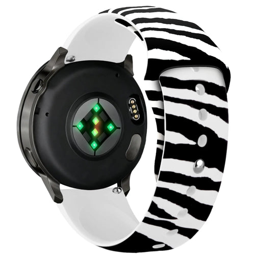 Bracelet silicone imprimé Garmin Forerunner 55 (motif zèbre)