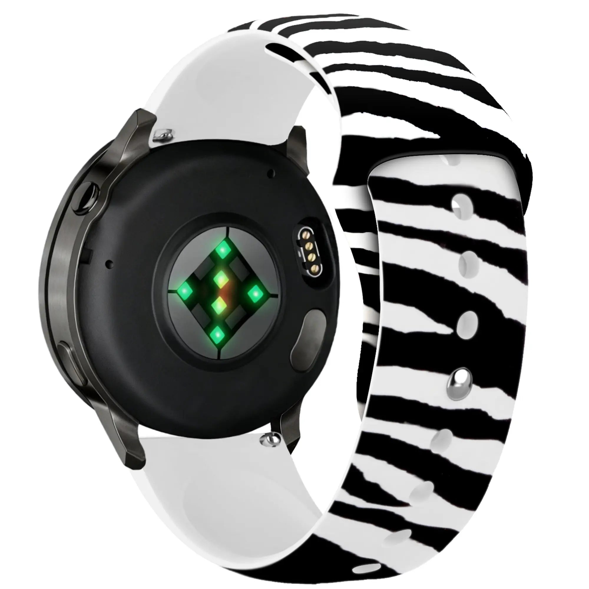 Bracelet silicone imprimé Garmin Vivoactive 5 (motif zèbre)