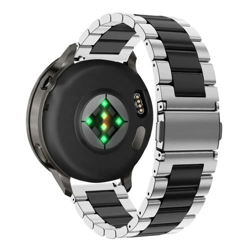 Bandz Garmin Vivoactive 3 Steel Strap 'Classic' (Silver/Black)
