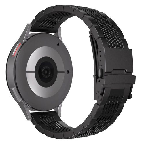 Bracelet luxe à maillons acier Huawei Watch GT 5 46mm (noir)