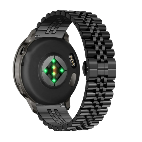 Bandz Bracelet acier 'Jubilee' Garmin Vivoactive 3 (noir)