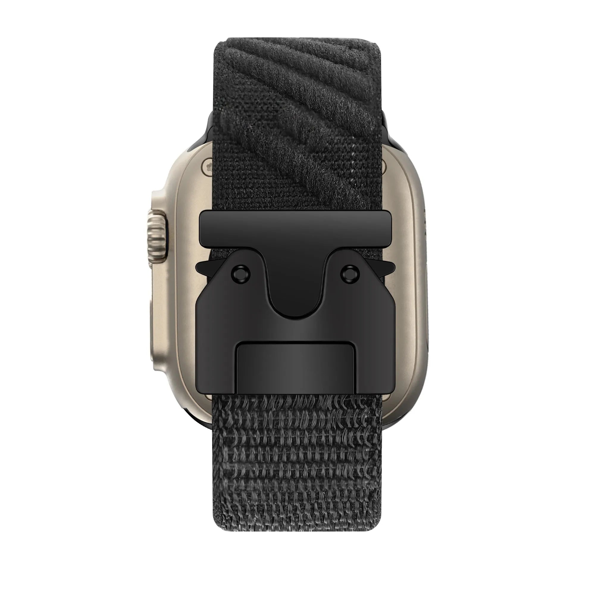 Bandz Bracelet nylon 'Wave' avec P-buckle Apple Watch (noir)