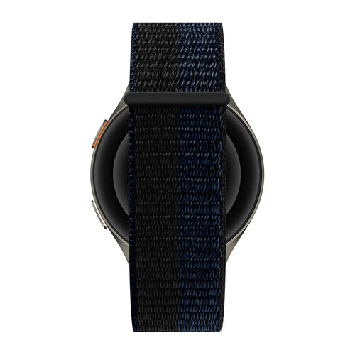 Bandz Bracelet nylon 'Easy Fit' Samsung Galaxy Watch 46mm (noir/bleu)