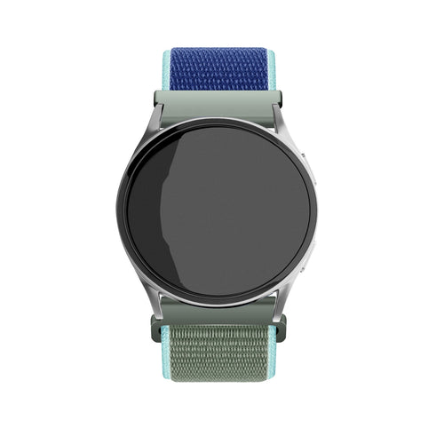 Nylon Strap, khaki, on a watch, direct front view