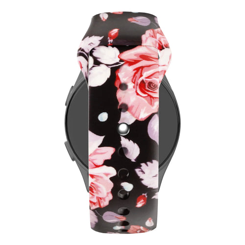 Bandz ICE Smart 3.0 Rectangular 1.78 Silicone Strap 'Flowers'