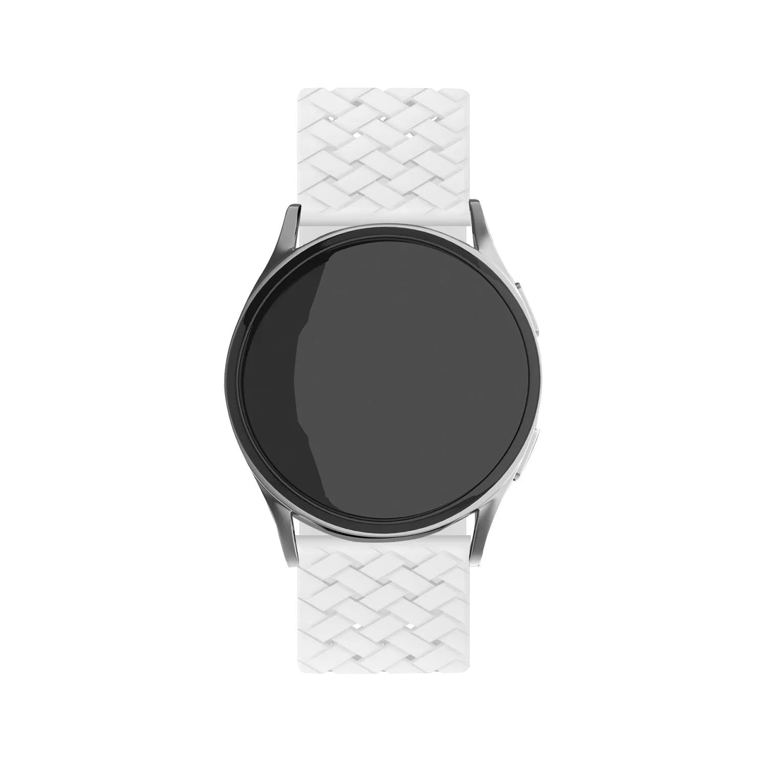 Bracelet silicone tressé Amazfit Bip U (Pro) (blanc)