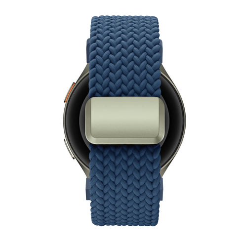 Bandz Samsung Galaxy Watch 5 - 44mm Braided Strap 'Easy Fit' (Blue)