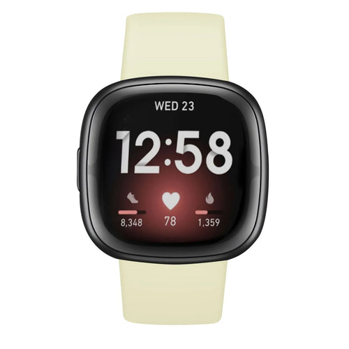 Silicone Strap 'Classic', on a watch, direct front view