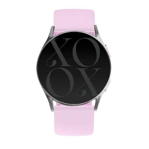 xoxo Wildhearts Samsung Galaxy Watch 5 Pro Silicone Strap (Bright Pink)