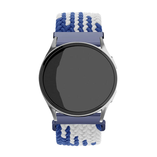 Bracelet tressé réglable Coros Pace 2 (bleu/blanc)
