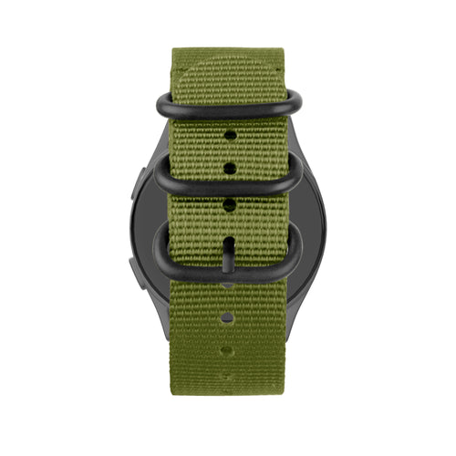 Bandz Bracelet nylon avec boucle Huawei Watch 5 - 46mm (vert)