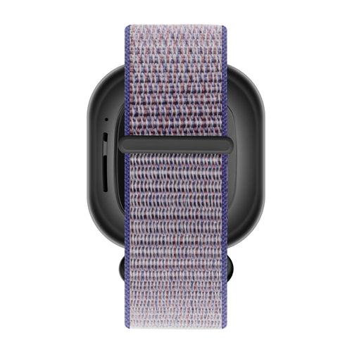 Nylon Loop Strap, dark blue, on a watch, direct front view
