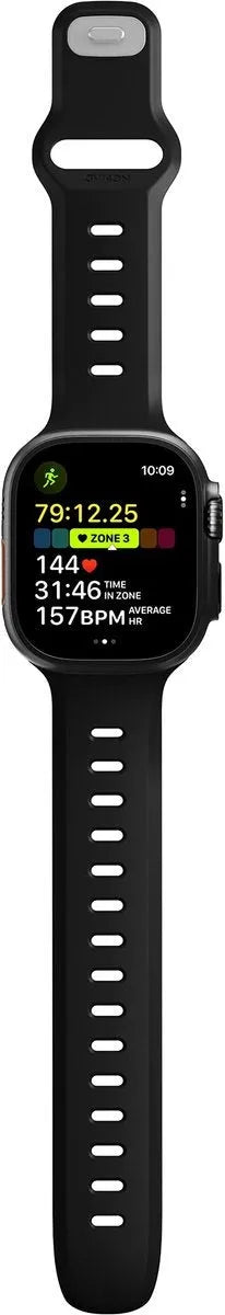 Nomad Bracelet silicone Tempo Apple Watch (noir)