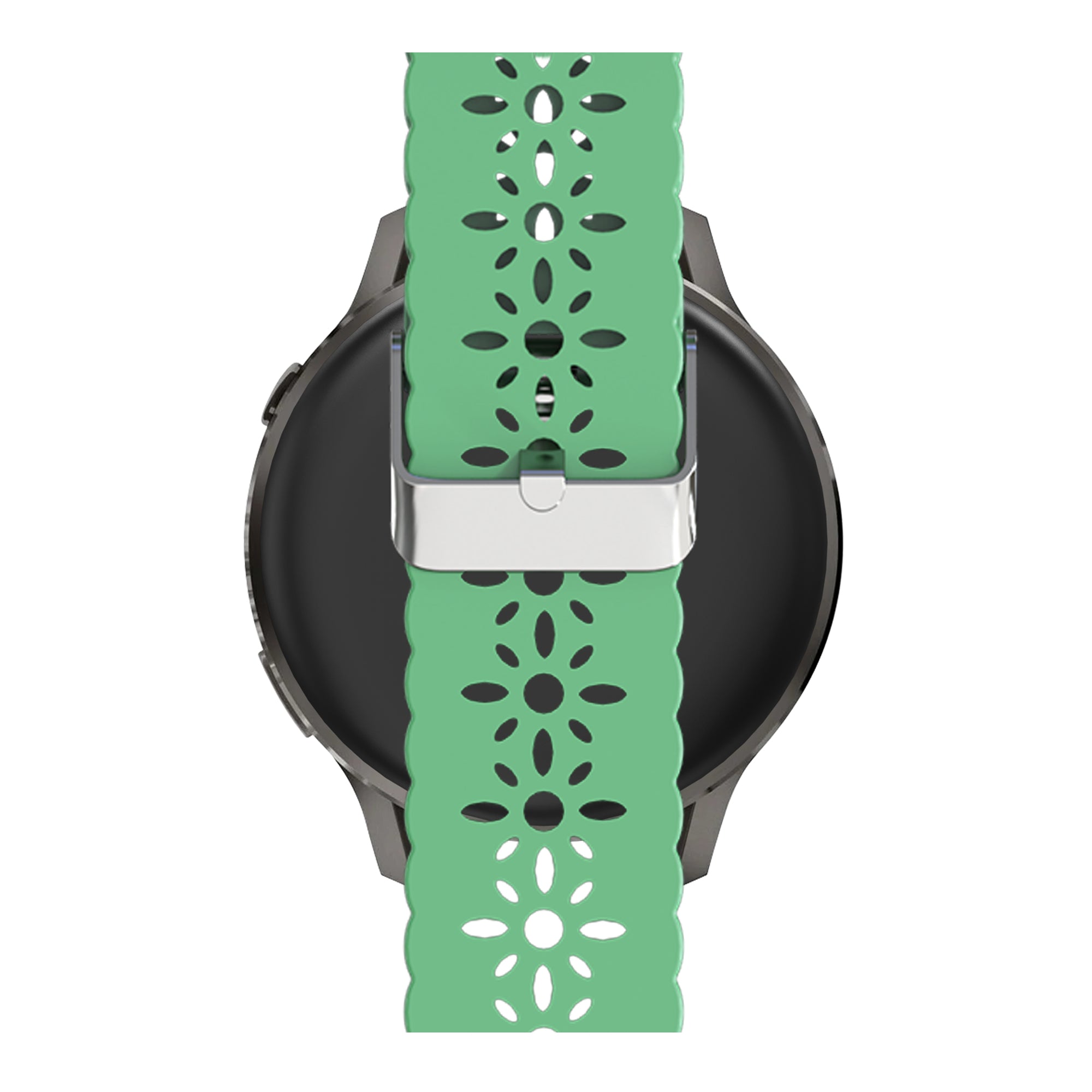 Bandz Garmin Venu 2 Plus Silicone Strap 'Lace' (Light Green)
