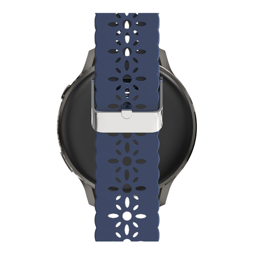 Bandz Garmin Vivomove Trend Silicone Strap 'Lace' (Dark Blue)