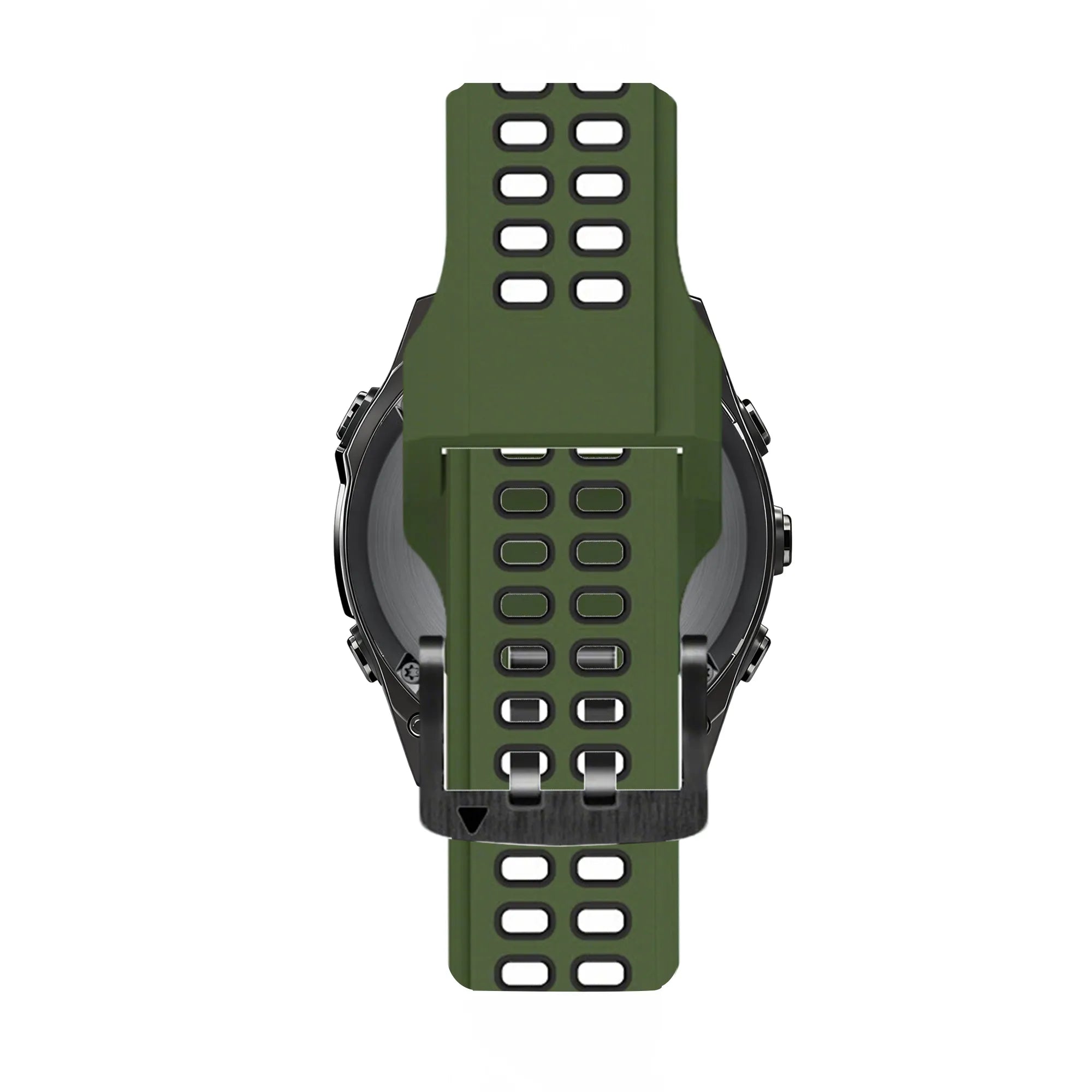 Bandz Bracelet sport avec boucle Garmin Approach S70 - 47mm (verte/noir)