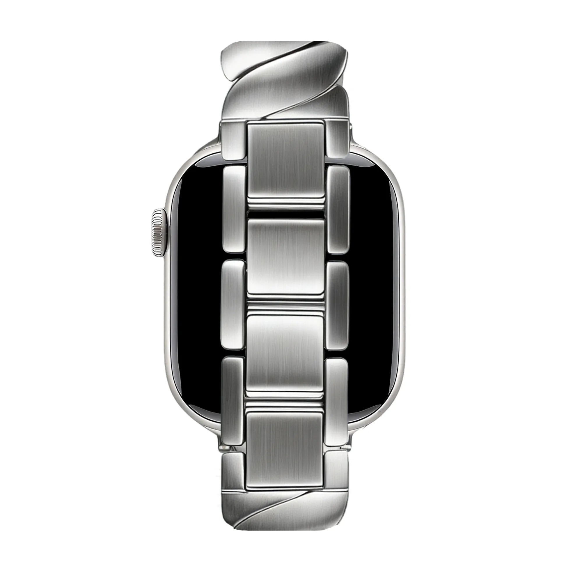 Bandz Bracelet acier premium 'Twisted' Apple Watch (argent)