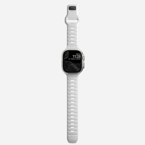 Nomad Bracelet silicone sport Apple Watch (blanc)