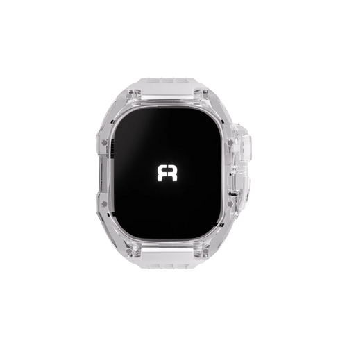 Reqior Apple Watch 45mm Polymer Case with Rubber Strap (Transparent)