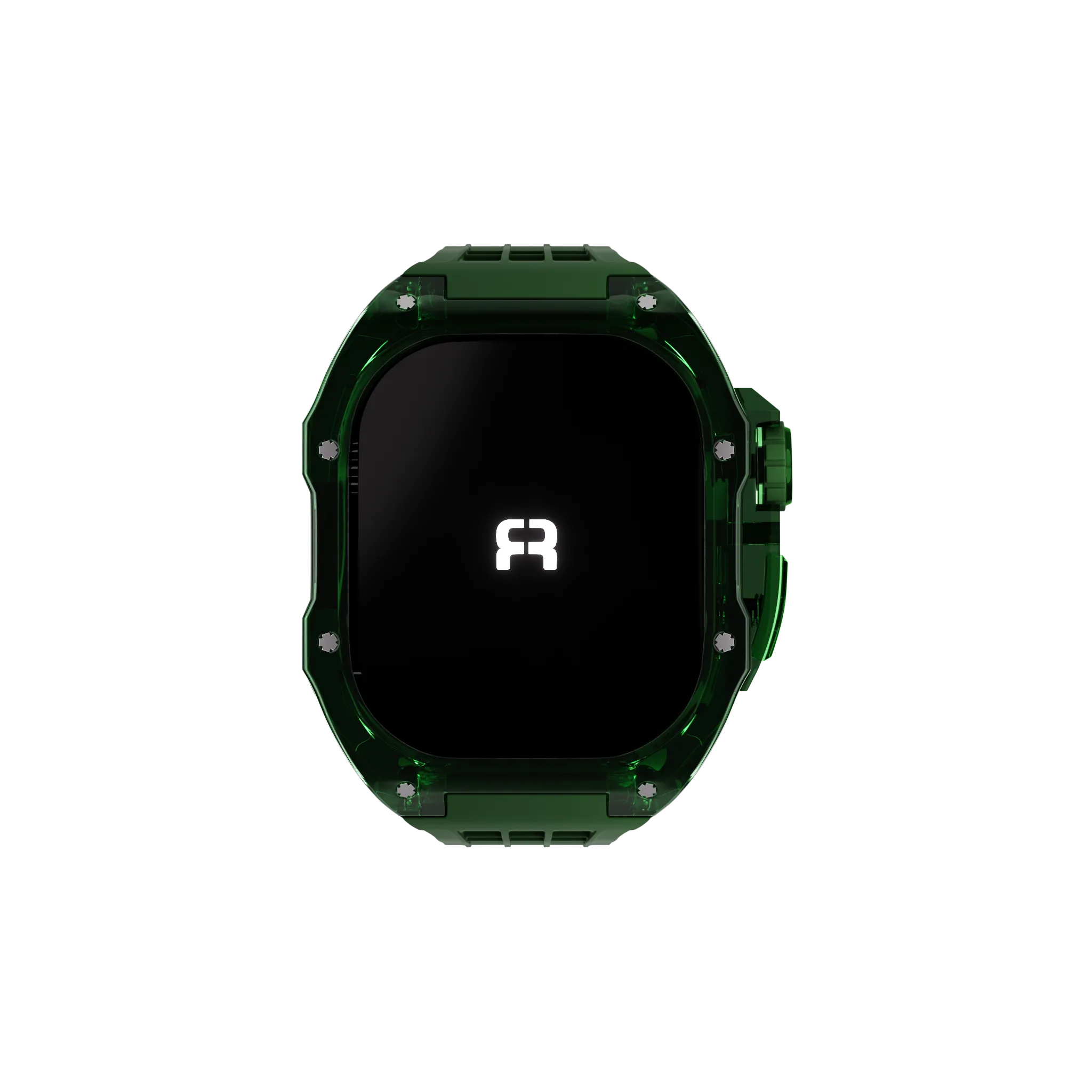 Reqior Boîtier en polymère avec bracelet en caoutchouc Apple Watch 45mm (vert)
