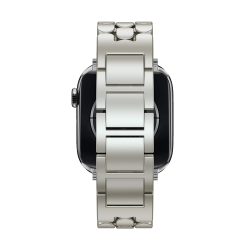 Bandz Bracelet acier 'Oval' Apple Watch (lumière stellaire)