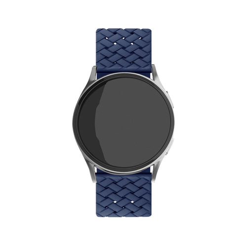 Bracelet silicone tissé Samsung Galaxy Watch 42mm (bleu foncé)