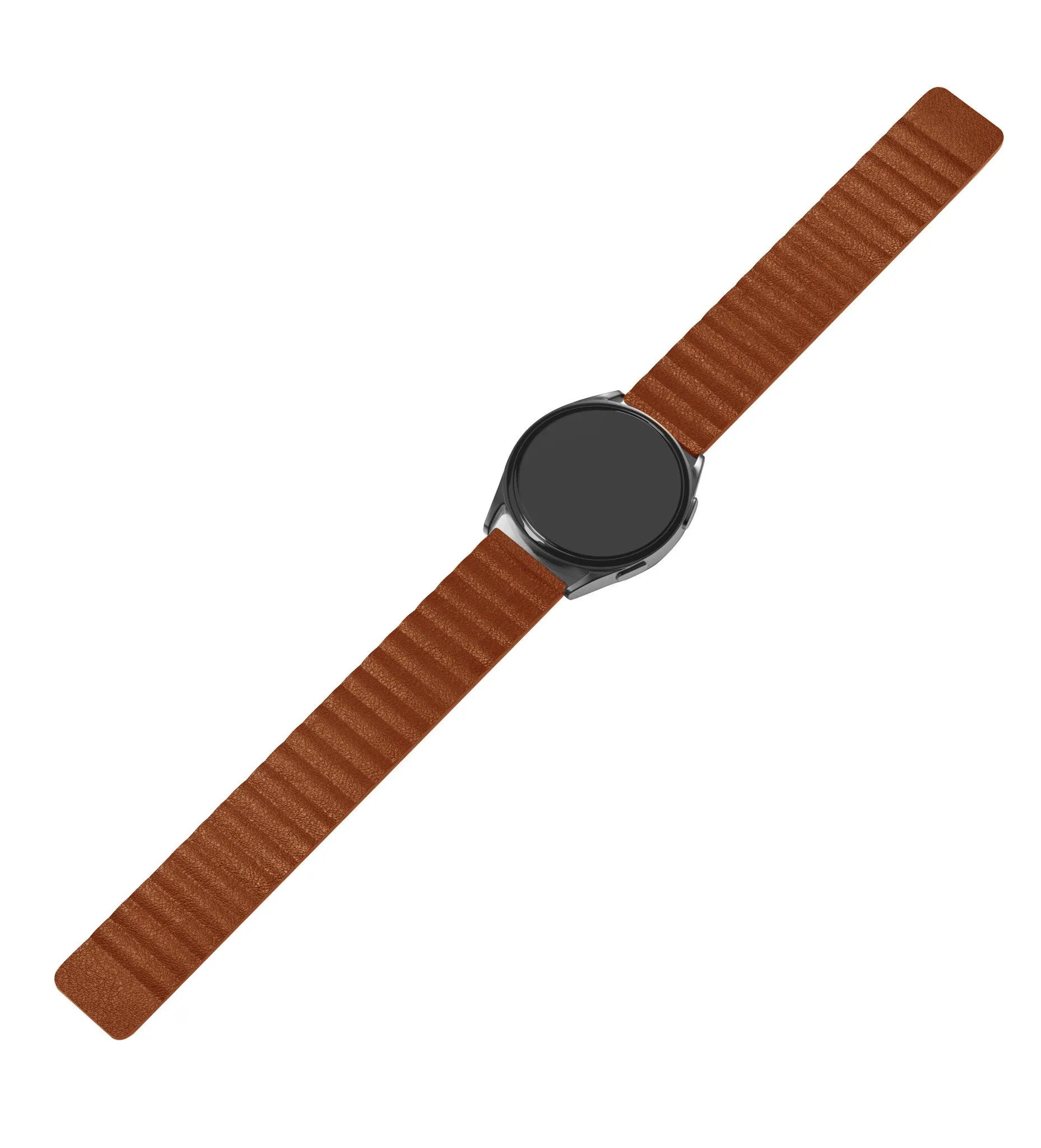 Coros Pace 2 Leather Loop Strap (Brown)
