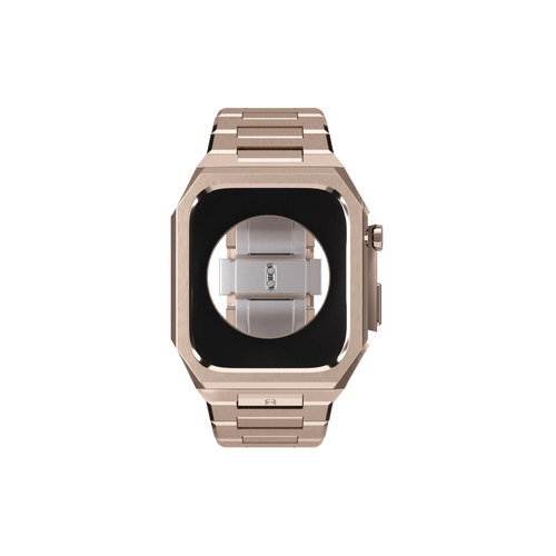 Reqior Boîtier avec bracelet en acier 'Nautilus' Apple Watch 45mm (rose or)