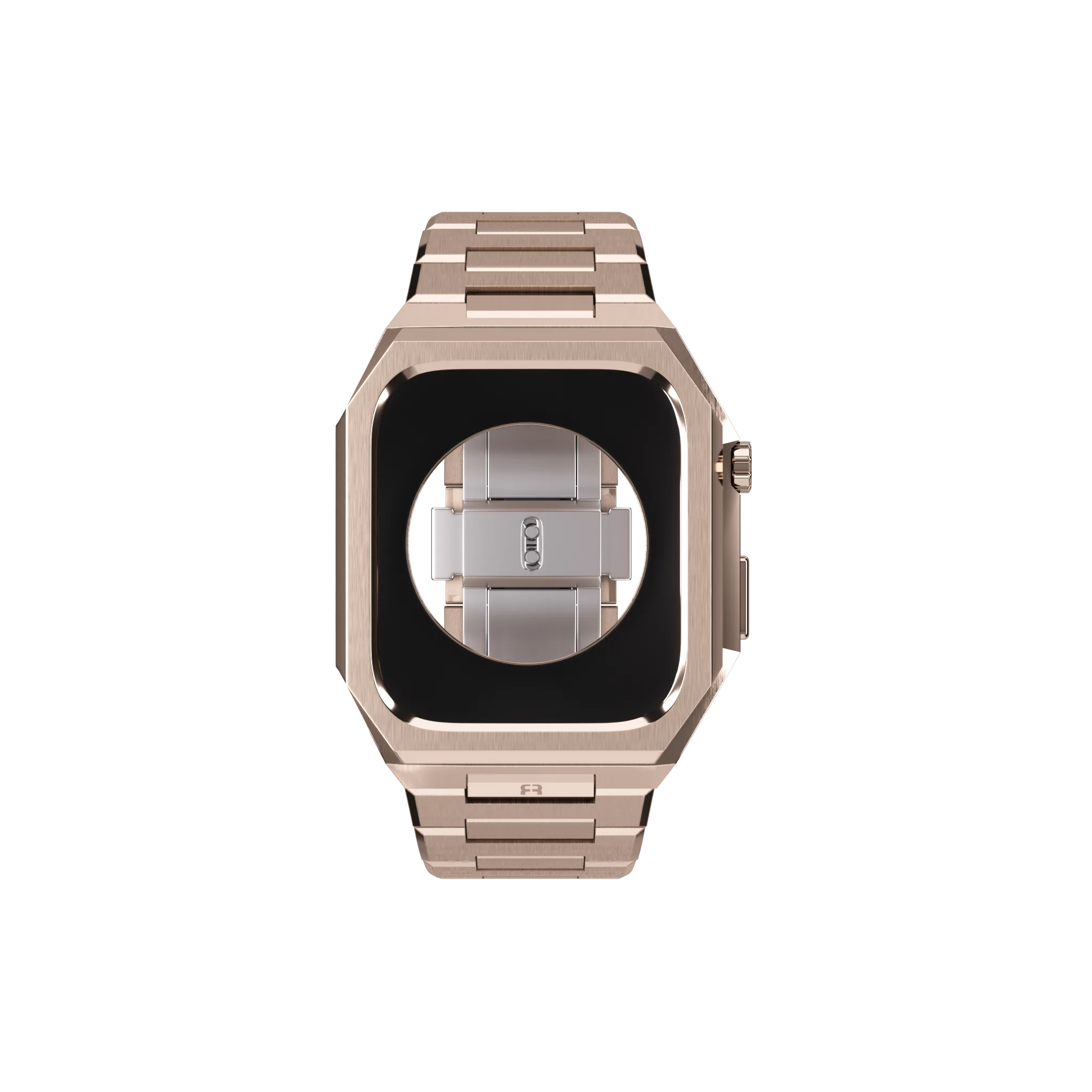 Reqior Boîtier avec bracelet en acier 'Nautilus' Apple Watch 45mm (rose or)