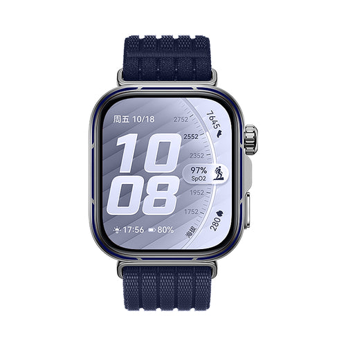Bracelet nylon ultra fine Huawei Watch Fit 5 Pro (bleu foncé)