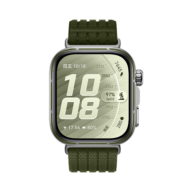 Bracelet nylon ultra fine Huawei Watch Fit 5 Pro (vert foncé)