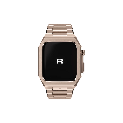 Reqior Boîtier avec bracelet en acier 'Nautilus' Apple Watch 45mm (rose or)