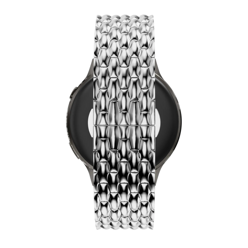 Bandz Bracelet acier 'Dragon' Garmin Forerunner 70 (argent)