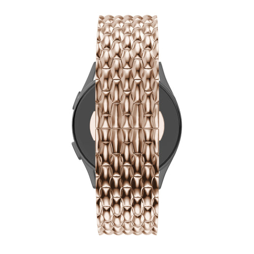 Bandz Bracelet acier 'Dragon' Garmin Forerunner 570 - 42mm (rose or)