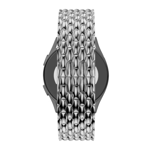 Bandz Bracelet acier 'Dragon' Garmin Forerunner 165 (argent)