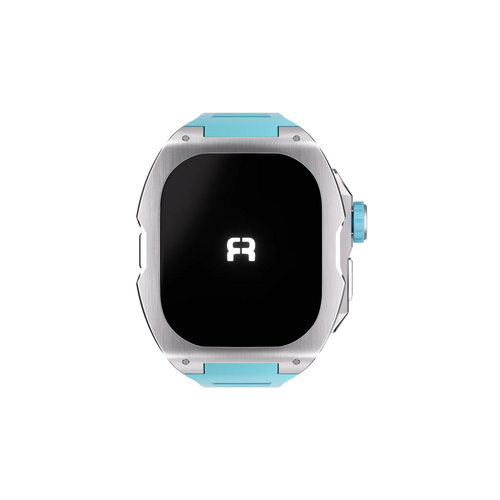 Reqior Boîtier avec bracelet en caoutchouc Apple Watch Ultra (bleu)