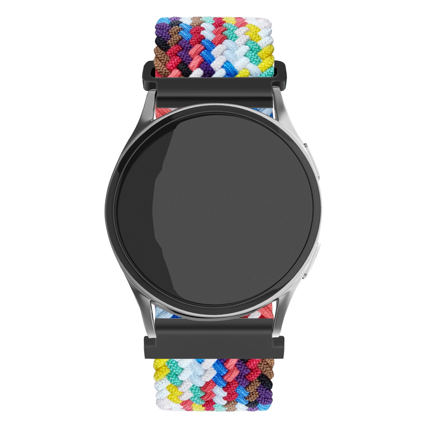Bracelet montre nylon tissé 20mm - universal (arc-en-ciel)