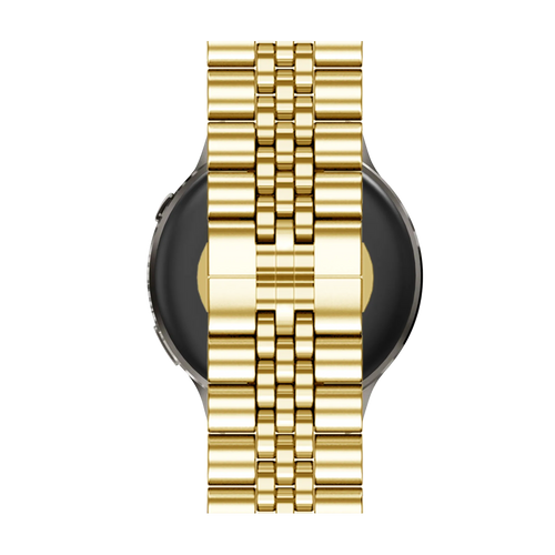 Steel Strap 'Jubilee', gold, on a watch, direct front view