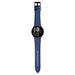 Bracelet cuir hybride Samsung Galaxy Watch 4 - 44mm (bleu foncé)